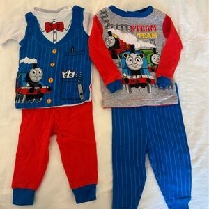 Thomas & Friends Cotton Pajamas Set of 2 Size 12 M
